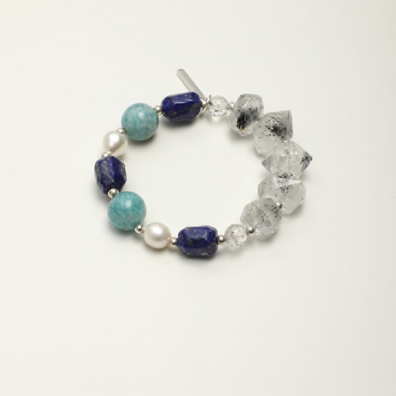 006_PS2508361_ORIGINAL_UNCOMPRESSED Lapis Lazuli, Amazonite & Pearl Bracelet