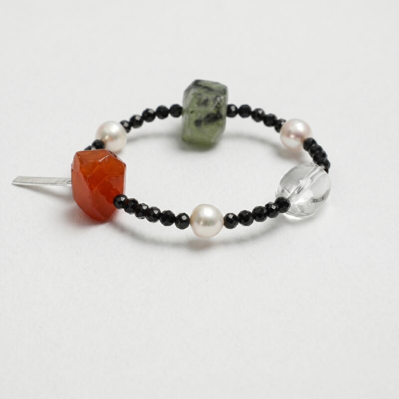 047_PS2508019_ORIGINAL_UNCOMPRESSED Clear Quartz, Agate, Tourmaline & Pearl Bracelet