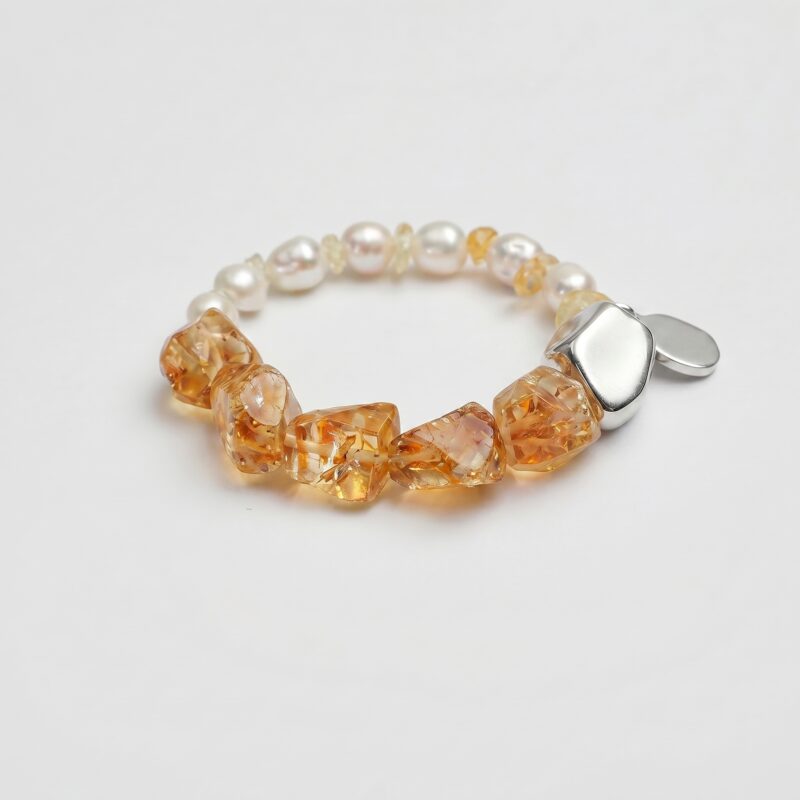 Citrine & Pearl Bracelet