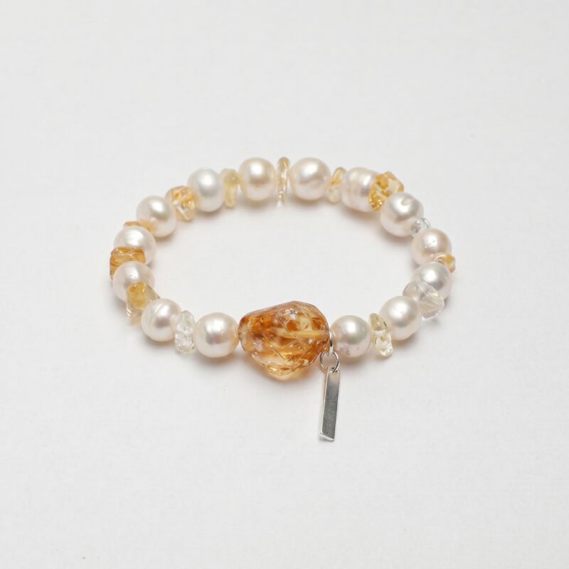 Citrine & Pearl Bracelet