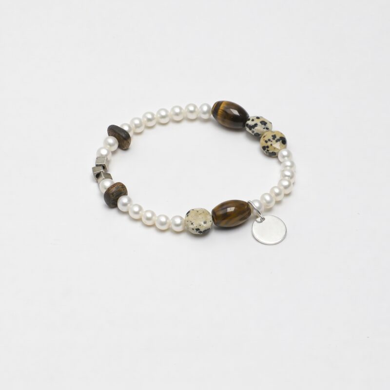 Tiger’s Eye & Pearl Bracelet