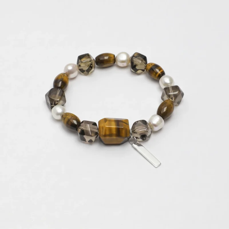 Smoky Quartz & Tiger’s Eye Bracelet