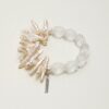 Clear Crystal & Pearl Bracelet - primary image Clear Crystal & Cultured Pearl Bracelet photographed on a pale background
