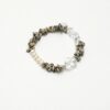 Clear Quartz Bracelet photographed on a pale background