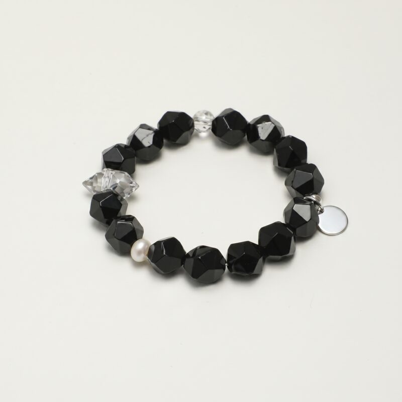 Agate Bracelet photographed on a pale background