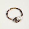 Baroque Cultured Pearl Bracelet photographed on a pale background
