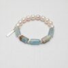 Blue Stone & Pearl Bracelet - primary image Blue Stone & Cultured Pearl Bracelet photographed on a pale background