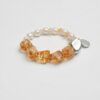 Citrine & Pearl Bracelet - primary image Citrine & Cultured Pearl Bracelet photographed on a pale background