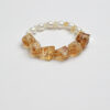 Aura & Qi detail 1J7A0035 Original detail view of Citrine & Cultured Pearl Bracelet