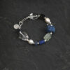 Original detail view of Clear Quartz, Smoky Quartz, Amethyst & Cultured Pearl Bracelet