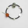 Original detail view of Clear Quartz, Agate, Tourmaline & Cultured Pearl Bracelet