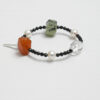 Original detail view of Clear Quartz, Agate, Tourmaline & Cultured Pearl Bracelet