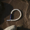 Original detail view of Lapis Lazuli & Cultured Pearl Bracelet