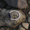 Original detail view of Lapis Lazuli & Cultured Pearl Bracelet