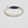 Original detail view of Lapis Lazuli & Cultured Pearl Bracelet