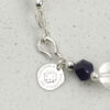Original detail view of Clear Quartz, Smoky Quartz, Amethyst & Cultured Pearl Bracelet