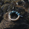 Original detail view of Blue Apatite & Cultured Pearl Bracelet