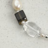 Original detail view of Clear Quartz, Smoky Quartz, Amethyst & Cultured Pearl Bracelet