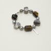 Original detail view of Tiger’s Eye, Agate & Cultured Pearl Bracelet