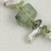 Original detail view of Citrine, Prehnite & Cultured Pearl Bracelet