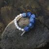 Original detail view of Lapis Lazuli & Cultured Pearl Bracelet