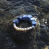 Original detail view of Lapis Lazuli & Cultured Pearl Bracelet