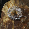 Aura & Qi detail 1J7A1272 Original detail view of Clear Quartz & Cultured Pearl Bracelet