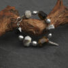 Original detail view of Tiger’s Eye, Agate & Cultured Pearl Bracelet