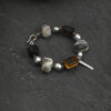 Original detail view of Tiger’s Eye, Agate & Cultured Pearl Bracelet