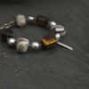 Original detail view of Tiger’s Eye, Agate & Cultured Pearl Bracelet