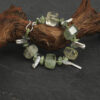 Original detail view of Citrine, Prehnite & Cultured Pearl Bracelet