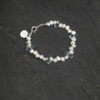 Original detail view of Topaz & Cultured Pearl Bracelet