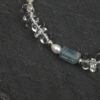 Original detail view of Clear Quartz, Blue Stone & Cultured Pearl Bracelet