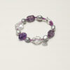 Original detail view of Clear Quartz, Amethyst & Cultured Pearl Bracelet