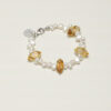 Original detail view of Yellow Quartz & Cultured Pearl Bracelet