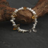 Original detail view of Yellow Quartz & Cultured Pearl Bracelet