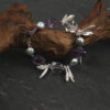 Original detail view of Clear Quartz, Amethyst & Cultured Pearl Bracelet