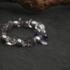 Original detail view of Clear Quartz, Amethyst & Cultured Pearl Bracelet