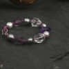 Original detail view of Clear Quartz, Amethyst & Cultured Pearl Bracelet