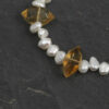 Original detail view of Yellow Quartz & Cultured Pearl Bracelet