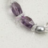 Original detail view of Clear Quartz, Amethyst & Cultured Pearl Bracelet