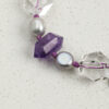 Original detail view of Clear Quartz, Amethyst & Cultured Pearl Bracelet