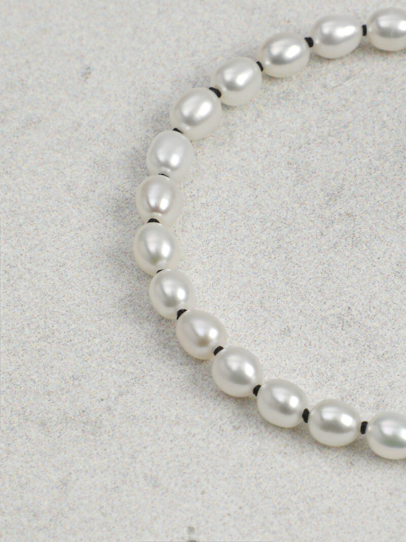 Original detail view of Rice Cultured Pearl Bracelet
