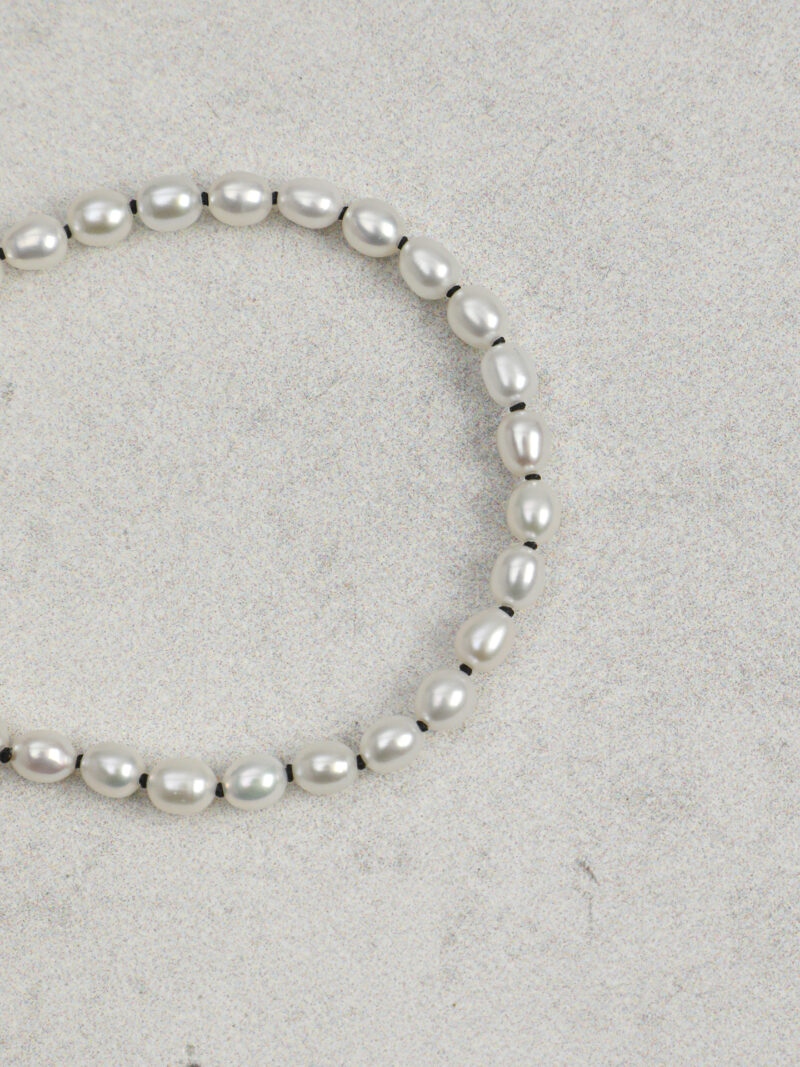 Original detail view of Rice Cultured Pearl Bracelet