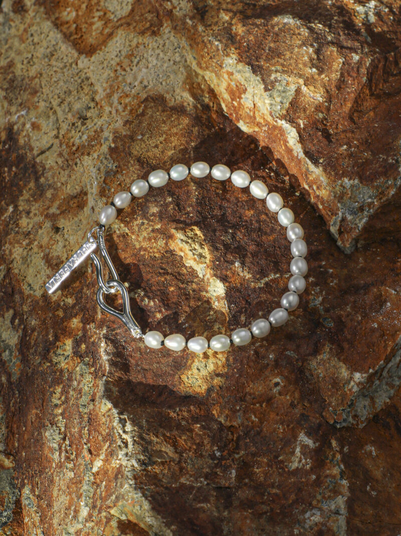 Original detail view of Rice Cultured Pearl Bracelet