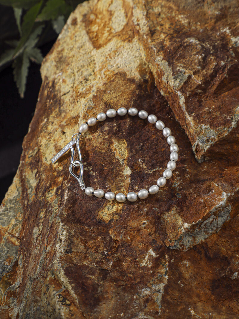 Original detail view of Rice Cultured Pearl Bracelet
