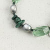 Aura & Qi detail 1J7A2316 Original detail view of Malachite, Fluorite & Cultured Pearl Bracelet
