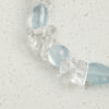 Original detail view of Clear Quartz, Aquamarine & Cultured Pearl Bracelet
