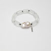 Original detail view of Clear Quartz, Tourmaline & Cultured Pearl Bracelet