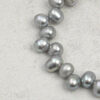 Aura & Qi detail 1J7A2374 Original detail view of Clear Quartz & Cultured Pearl Bracelet